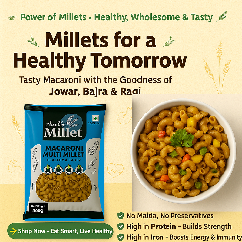 Aarvee Millet Macaroni 400g