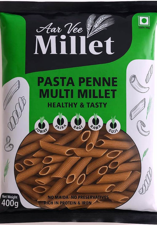 Aarvee Millet Penne Pasta 400g